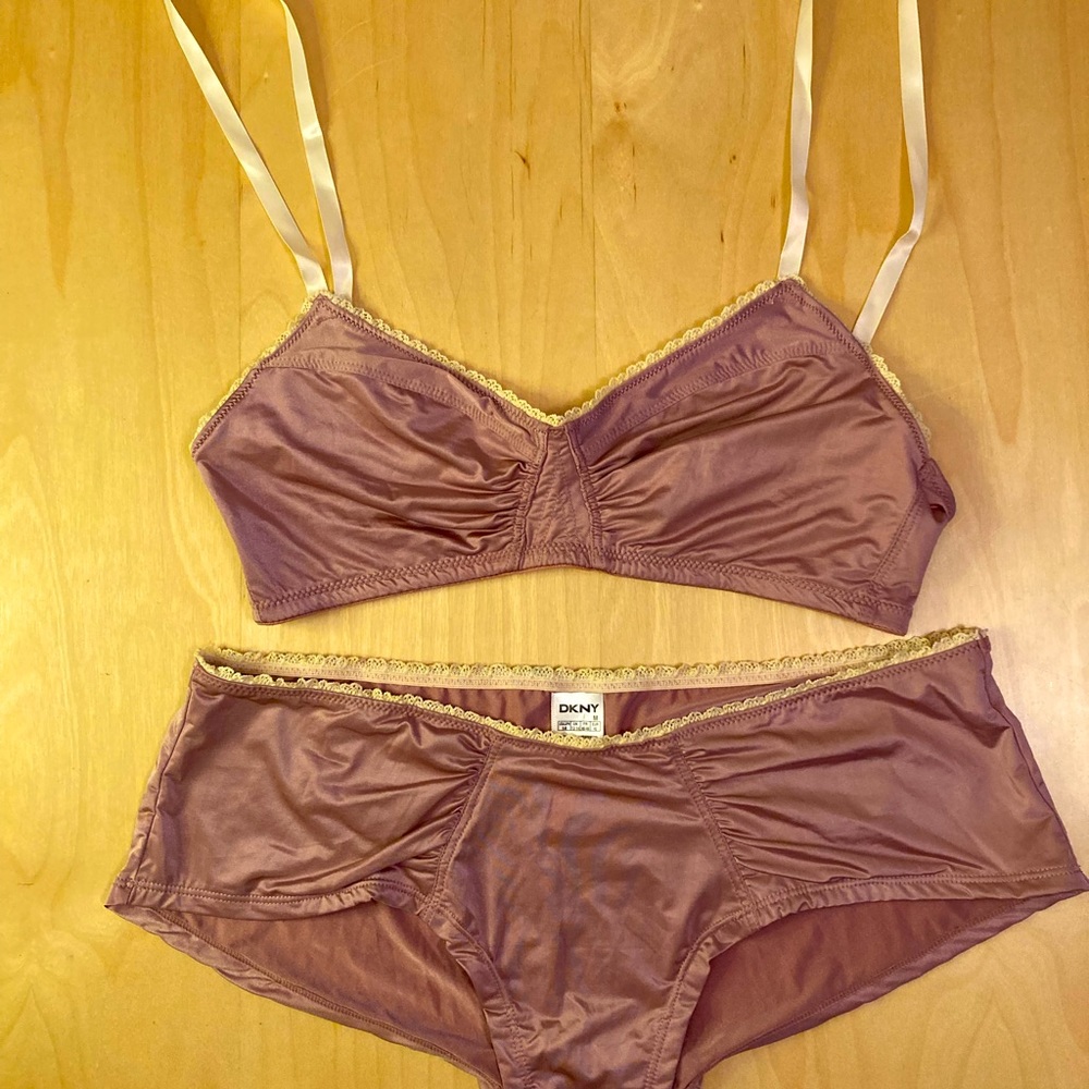DKNY Vintage style bra-let and panty.